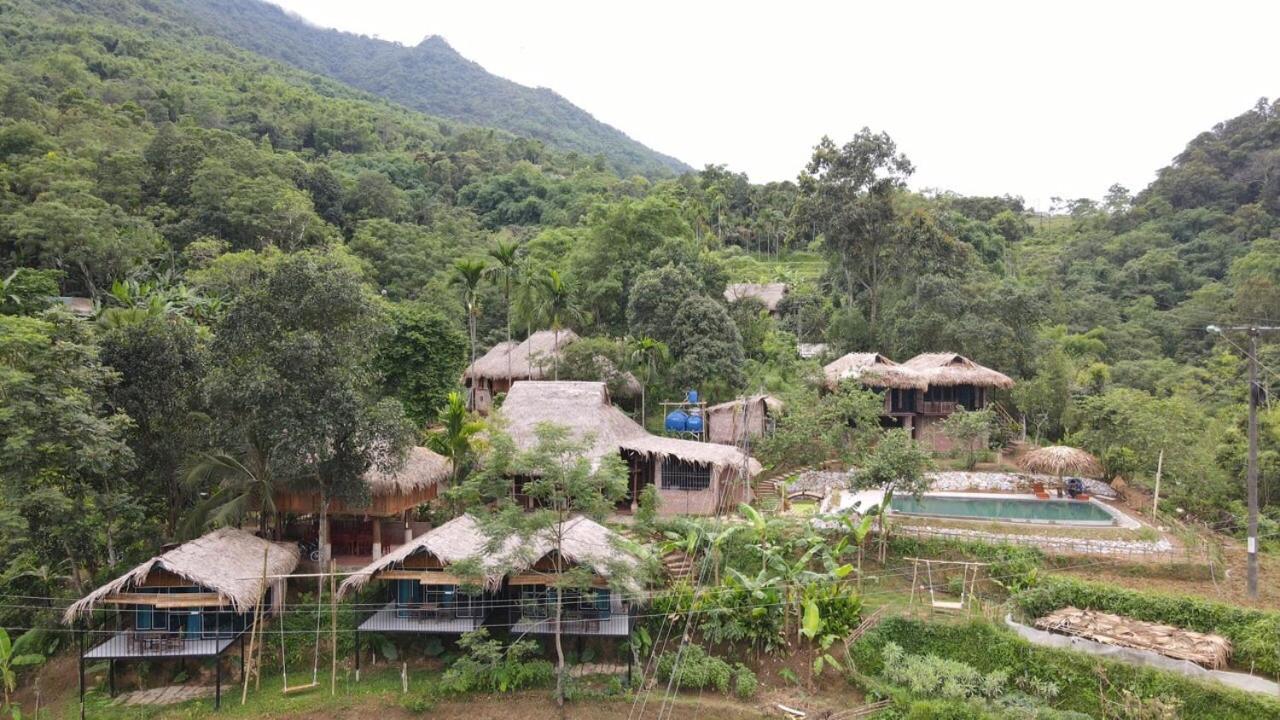Huong Ba Thuoc Puluong Bambooヴィラ エクステリア 写真