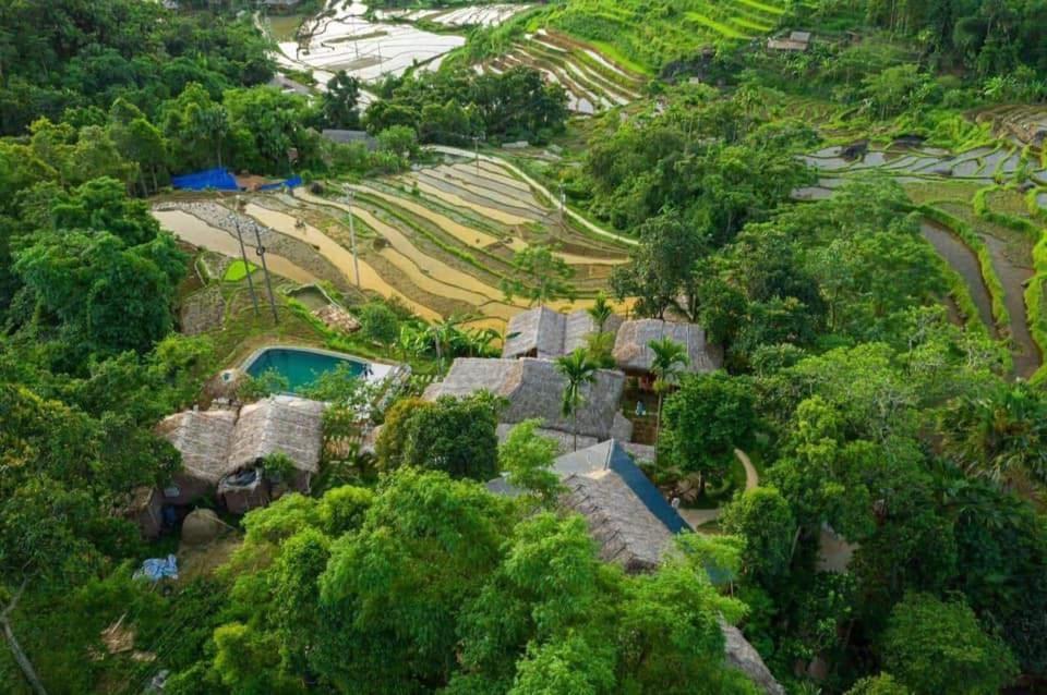 Huong Ba Thuoc Puluong Bambooヴィラ エクステリア 写真
